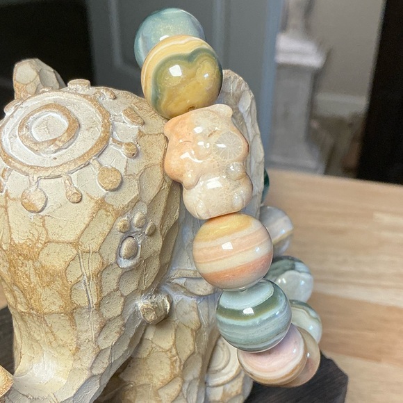 Banded Agate 14mm with CJ Hamster - Picture 3 of 4